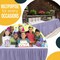 Ruffle Disposable Table Skirt 14 Ft Long Pleated Table Skirts with Adhesive Strip – Fits 6ft+ Rectangle or Round Tables – Ideal for Birthday Parties, Gender Reveal, Baby Showers & Event Decorations 6 pack by Exquisite